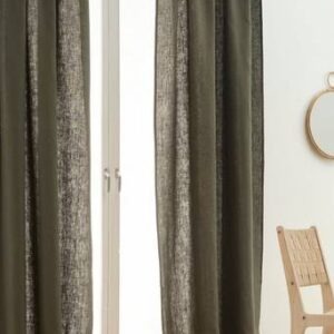 HEDDIE linnegardin 2-pack Mörk oliv