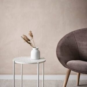 HEYWOOD sidobord ø 42 cm Vit