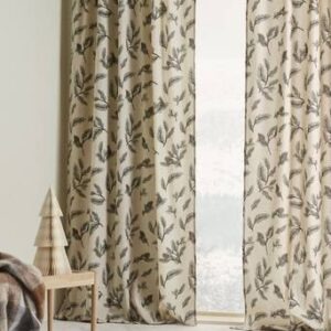 HOLLY multifunktionsgardin 2-pack Beige/grön