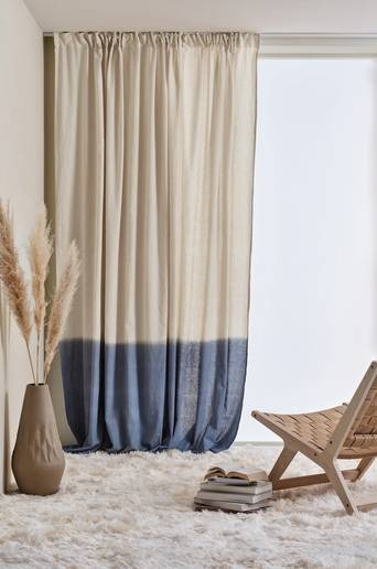 HOMBRE multifunktionsgardin 1 längd – extra bred Blå