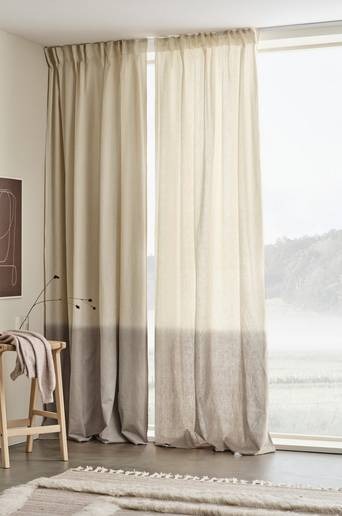 HOMBRE multifunktionsgardin 2-pack Beige