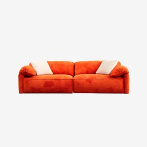Hanah Home – 3-sits soffa Flamingo – Orange – 3-sits soffor – Från Homeroom