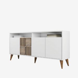 Hanah Home – Avlastningsbord Milana 160 cm – Vit – Skänkar & sideboards – Från Homeroom