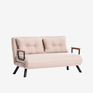 Hanah Home – Bäddsoffa 2-sits – Sando – Beige – Bäddsoffor – Från Homeroom