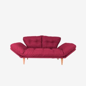 Hanah Home – Bäddsoffa 3-sits – Nina – Röd – Bäddsoffor – Från Homeroom