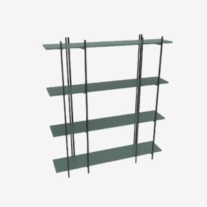 Hanah Home – Bokhylla-Farah – Grön – Bokhyllor – Från Homeroom