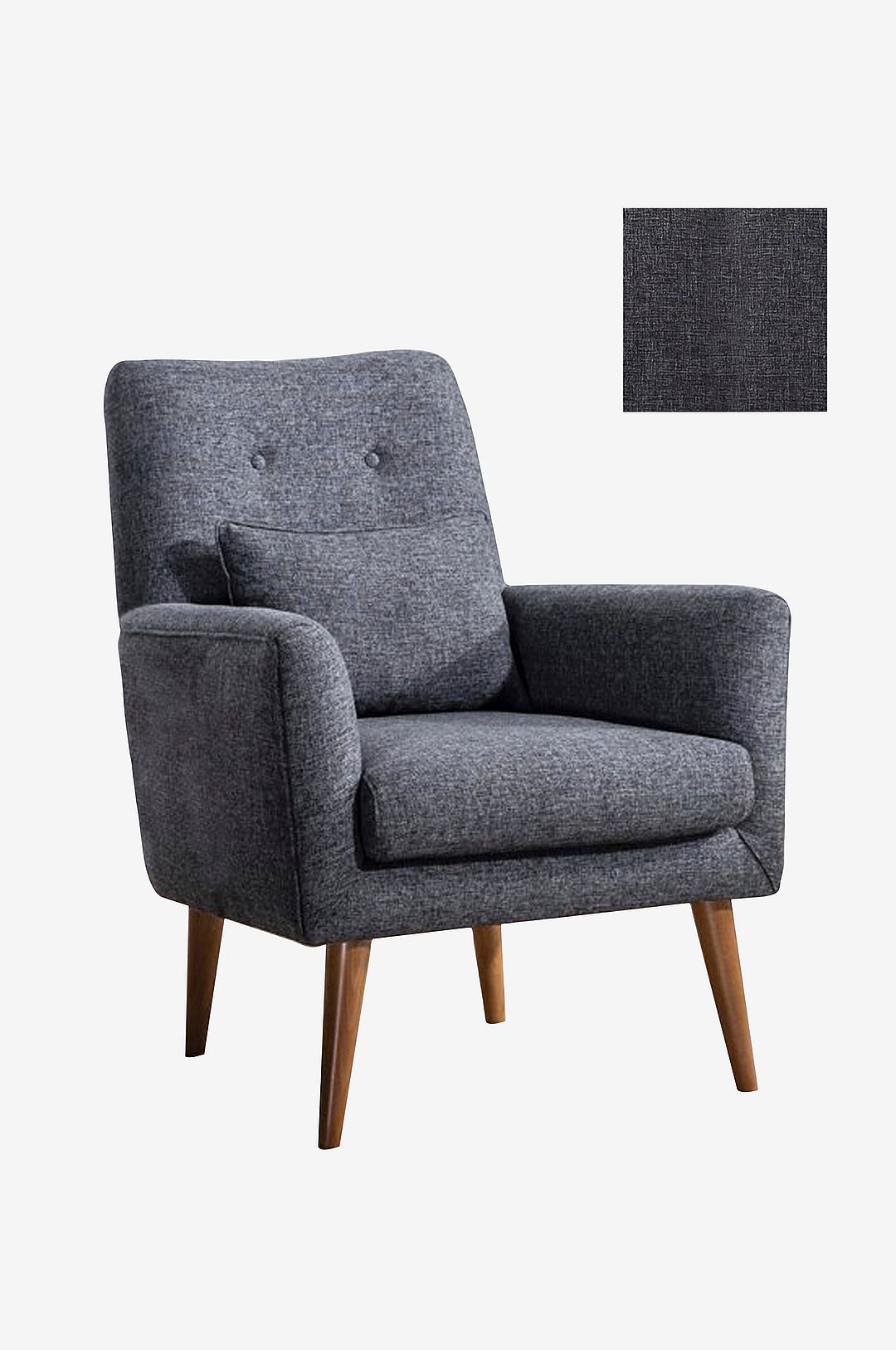 Hanah Home – Fåtölj – Zeni – Grå – Fåtöljer – Från Homeroom