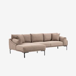Hanah Home – Hörnsoffa Leo Left – Brun – Soffor – Från Homeroom