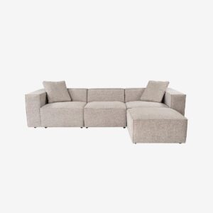 Hanah Home – Hörnsoffa – Lora – Beige – 3-sits soffor – Från Homeroom