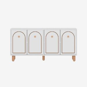 Hanah Home – Konsol Midmod – Vit – Avlastningsbord & sidobord – Från Homeroom