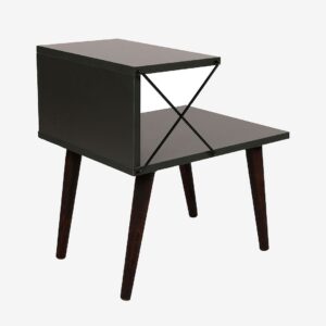 Hanah Home – Sängbord Cross – Grå – Sängbord – Från Homeroom