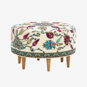 Hanah Home – Sittpuff Theo – Flerfärgad – Fotpallar & puffar – Från Homeroom