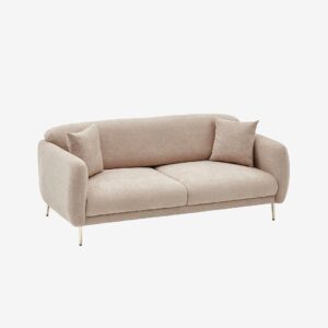 Hanah Home – Soffa Bädd 3-sits Clara – Brun – 3-sits soffor – Från Homeroom