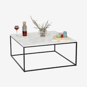 Hanah Home – Soffbord Poly Caucasian – Vit – Soffbord – Från Homeroom