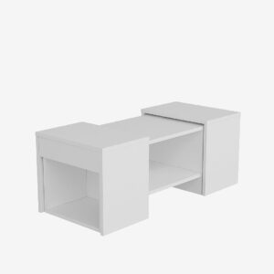 Hanah Home – Soffbordsuppsättning Sartos – Vit – Soffbord – Från Homeroom