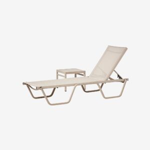 Hanah Home – Solstol & sidobord Set Asos – Beige – Solstolar & solsängar – Från Homeroom