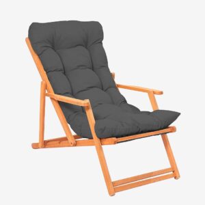 Hanah Home – Trädgårdsstol – Kerim – Grå – Utefåtöljer – Från Homeroom