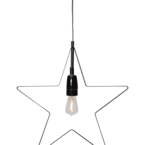 Hängande stjärna i metall Orbit Svart