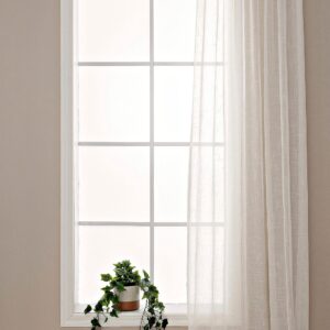 Hasta – Gardin Alma 132×250 cm – Beige – Veckbandslängder – Från Homeroom