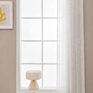 Hasta – Gardin Minna 132×250 cm – Vit – Veckbandslängder – Från Homeroom