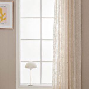 Hasta – Gardin Mylla 132×250 cm – Beige – Veckbandslängder – Från Homeroom