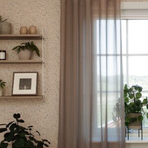 Hasta – Gardin Vilja 132×250 cm – Brun – Hanklängder – Från Homeroom