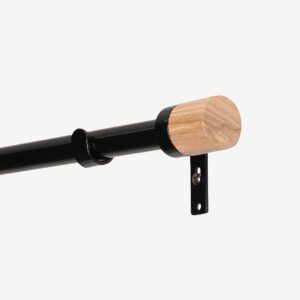 Hasta – Gardinstång Set Astrid 110-200 cm – Svart – Gardintillbehör – Från Homeroom