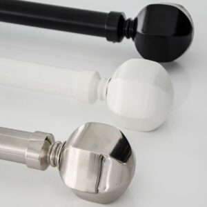 Hasta – Gardinstångset Alice 25/28 – Svart – Gardintillbehör – Från Homeroom