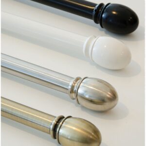 Hasta – Gardinstångset Olivia 16/19 – Grå – Gardintillbehör – Från Homeroom