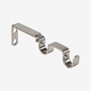 Hasta – Gardinstångsfäste dubbel 16/19 mm – Krom – Gardintillbehör – Från Homeroom