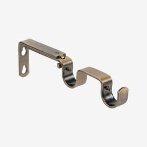 Hasta – Gardinstångsfäste dubbel 16/19 mm – Mässing – Gardintillbehör – Från Homeroom