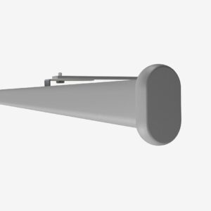 Hasta – Modena gardinstång – Silver – Gardintillbehör – Från Homeroom