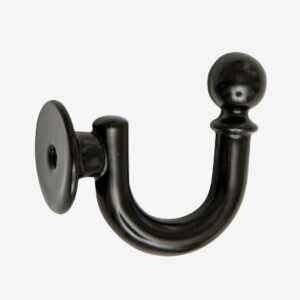 Hasta – Omtagskrok 2-pack – Svart – Gardintillbehör – Från Homeroom