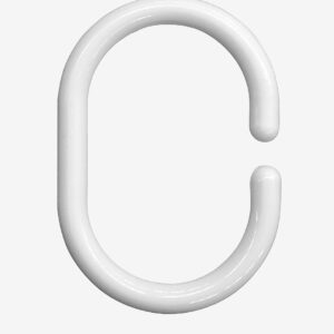 Hasta – Ring till duschstång 12-pack – Vit – Gardintillbehör – Från Homeroom
