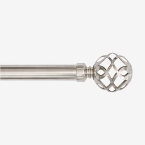 Hasta – Smilla gardinstång 25/28 mm – Silver – Gardintillbehör – Från Homeroom