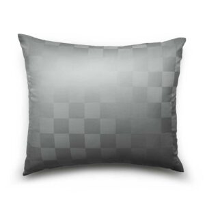 Hästens Satin Check Rutigt Örngott 50×90 Grå