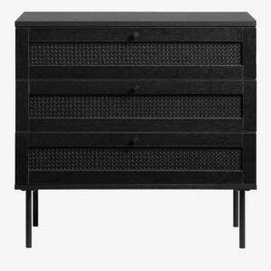 Håum – Byrå 3 Lådor Brooklyn 75 x 80 x 40 cm – Svart – Byråar – Från Homeroom