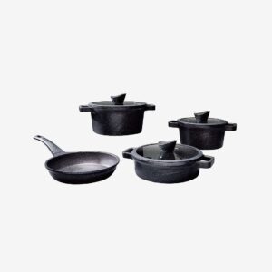 Hermia – Grytuppsättning (10 delar)-Vetta – Svart – Grytor & kastruller – Från Homeroom