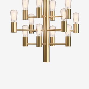 Herstal – Ljuskrona Manola Mini 12 – Mässing – Takpendlar – Från Homeroom