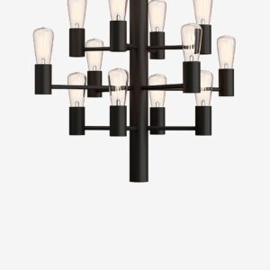 Herstal – Ljuskrona Manola Mini 12 – Svart – Takpendlar – Från Homeroom