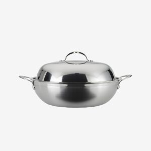 Hestan – Wok med lock ProBond Ø 36 cm – Krom – Grytor & kastruller – Från Homeroom