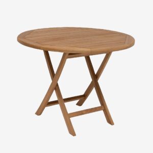 Hillerstorp – Bord Nova Ø100 cm Brun – Brun – Matbord utomhus – Från Homeroom