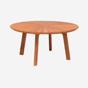 Hillerstorp – Bord Ringsjö Ø150 cm Brun – Brun – Matbord utomhus – Från Homeroom