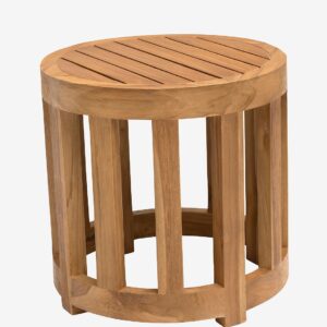 Hillerstorp – Bord, teak Ø 50 cm – Brun – Soffbord utomhus – Från Homeroom