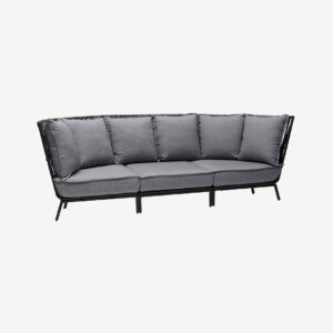 Hillerstorp – Lounge Soffa Jet Set 3-sits – Svart – Loungesoffor – Från Homeroom