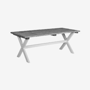 Hillerstorp – SHABBY CHIC bord 86×195 cm – Grå – Matbord utomhus – Från Homeroom