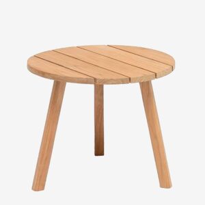 Hillerstorp – Sidobord Tennessee Ø50 cm – Beige – Soffbord utomhus – Från Homeroom