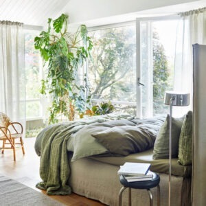 Himla Hannelin Linen Överkast 160×260 Beige