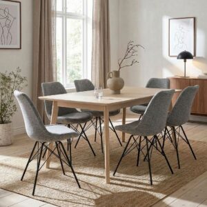 Homeroom Collection – Adelina 2-pack matstol – Grå – Stolar – Från Homeroom