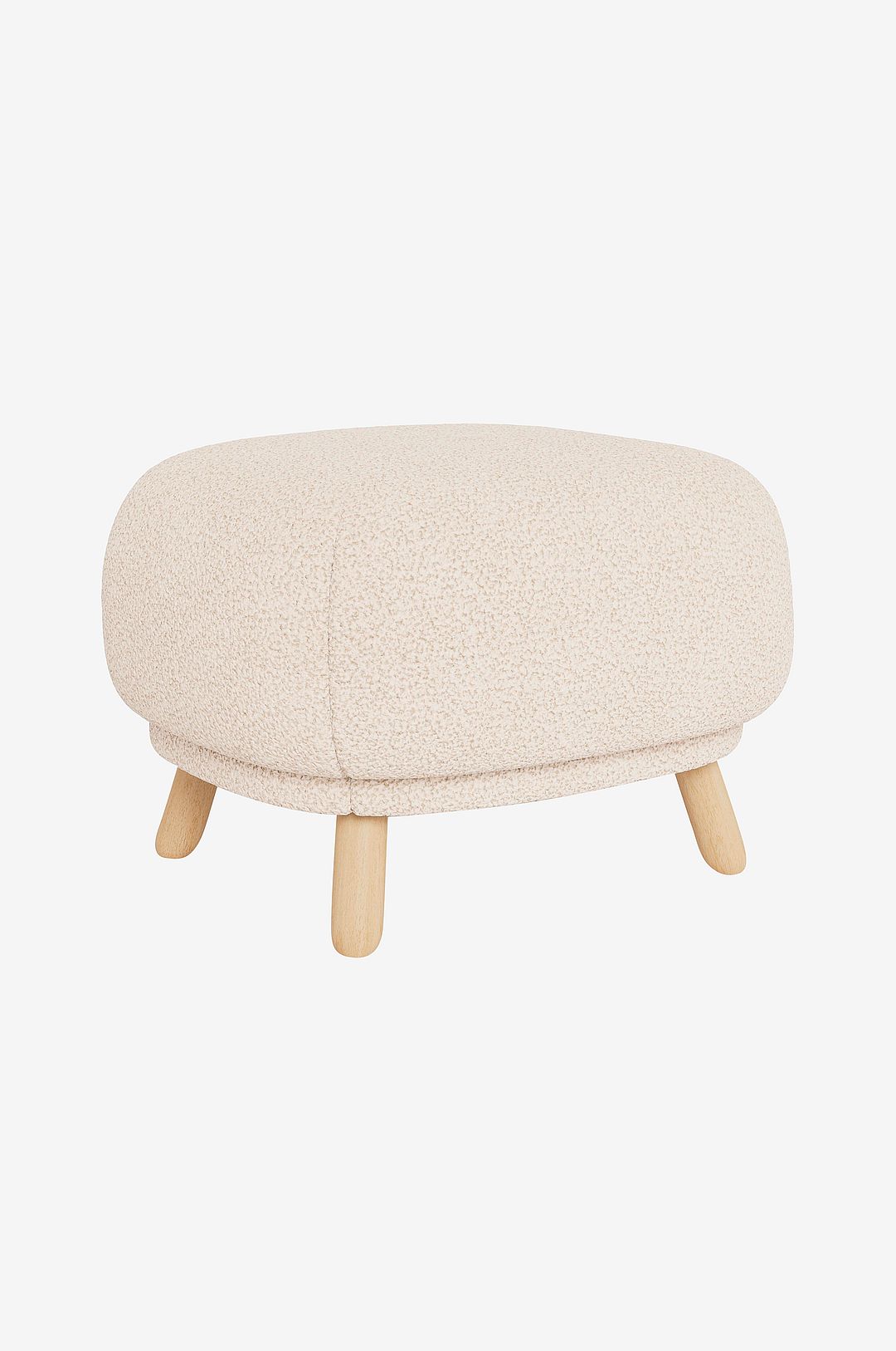 Homeroom Collection – Carla puff – Vit – Fotpallar & puffar – Från Homeroom